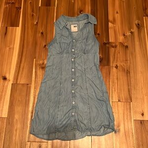 Denim appearing dress